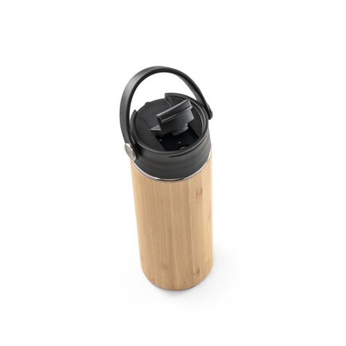 black LAVER. Botella termo aislada al vacío de 440 mL