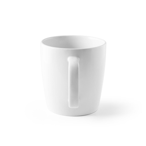 white DHONI WHITE. Taza de cerámica 450 ml