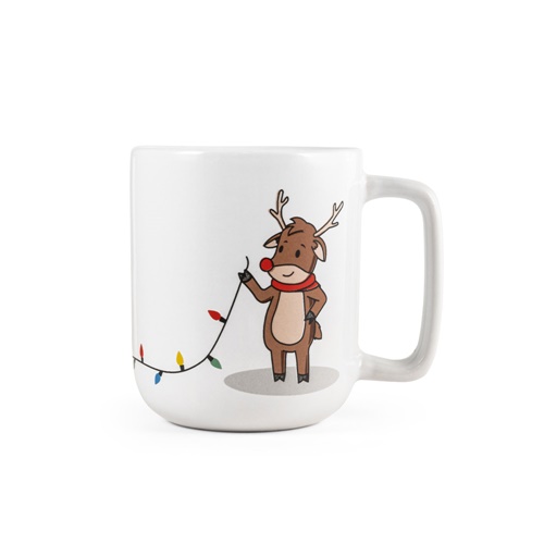 REINDEER. Taza con estampado navideño 330 mL