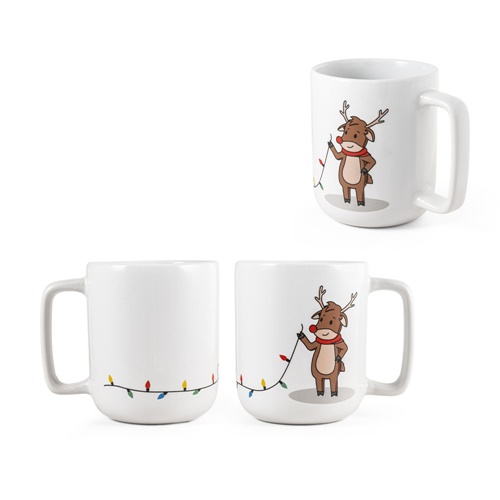 REINDEER. TAZA CON ESTAMPADO NAVIDEÑO 330 ML