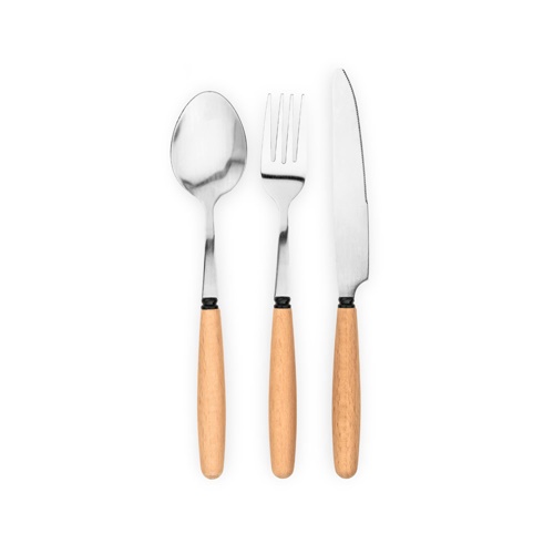 natural BOULUD. Juego de 3 piezas en madera de acacia