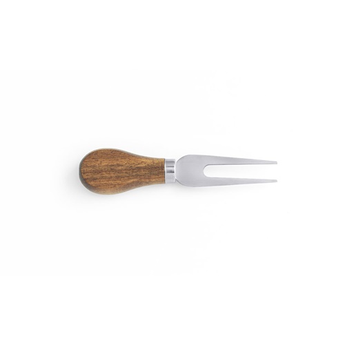 natural oscuro CASSIA. Tabla para quesos de madera de acacia con mango, fabricada con material certificado FSC™ y otros materiales controlados