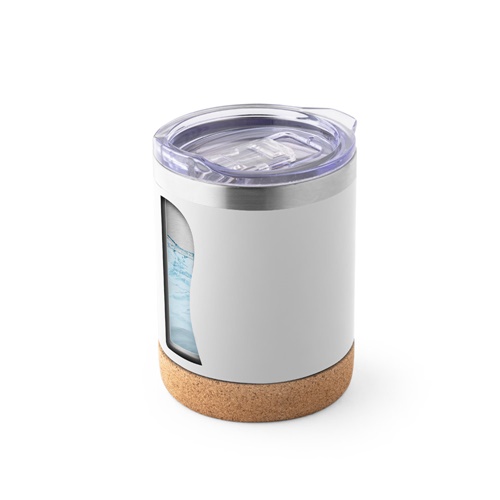 white SOLBERG TUMBLER. Taza de viaje de 400 mL
