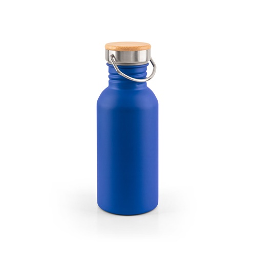 azul EWING. Botella de acero inoxidable de pared simple (90% reciclada)