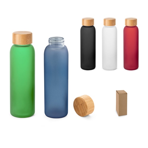 LILLARD GLASS. BOTELLA DE VIDRIO ESMERILADO DE 520 ML