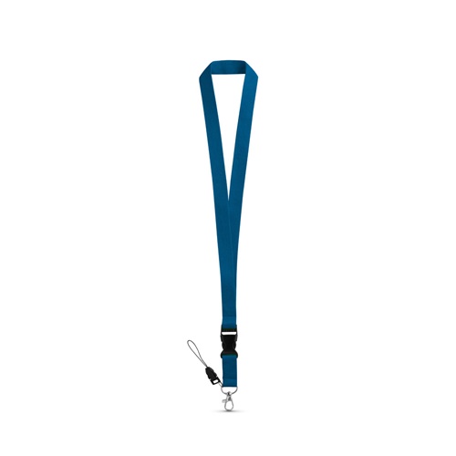 ANQUETIL. Lanyard de poliéster con mosquetón metálico