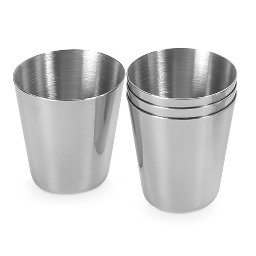 cromado HIMALAYAS. Juego de 4 vasos de 25 mL