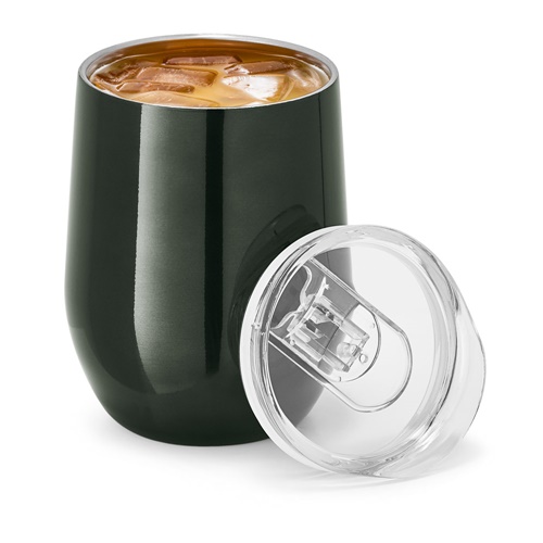 gun metal RONDE. Taza de viaje 400 mL
