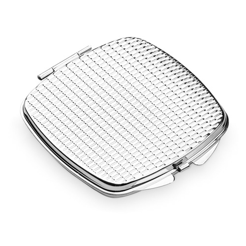 cromado SHIMMER. Espejo compacto metálico