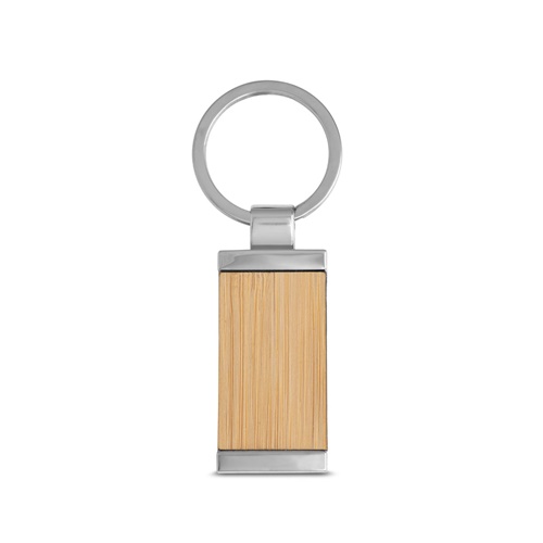 HOMER. Llavero rectangular de bambú