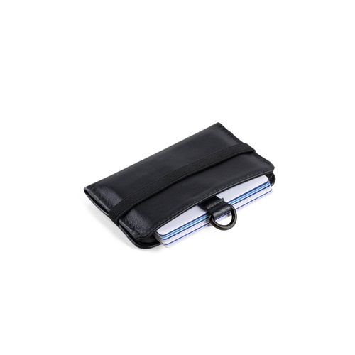 black ORVYN. Cartera de piel con bloqueo RFID para 10 tarjetas