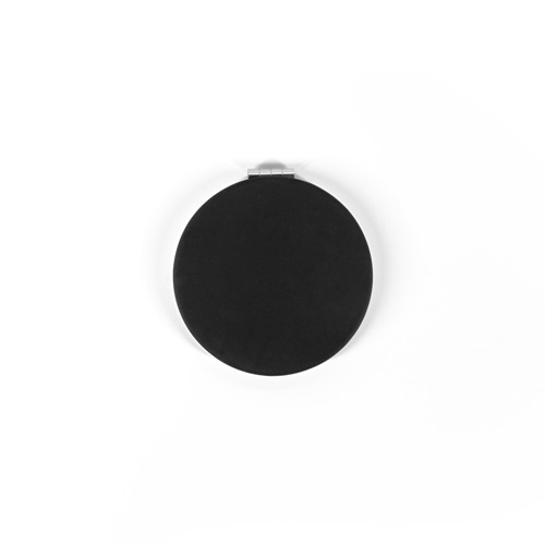 FREYA. Espejo redondo de doble cara con exterior de PU mate