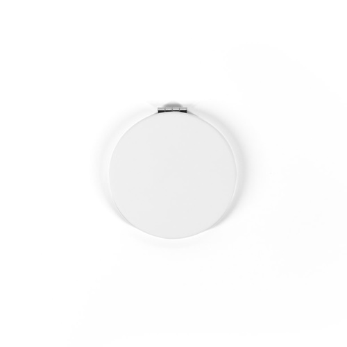 FREYA. Espejo redondo de doble cara con exterior de PU mate