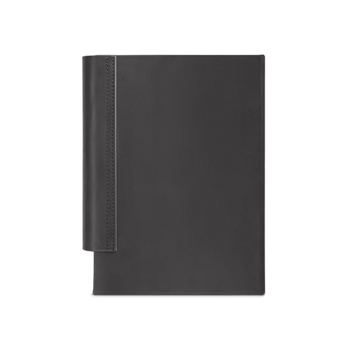 gris claro AUSTEN A5. Agenda A5 en PU (58% reciclado) y poliéster reciclado (100% rPET) 300D