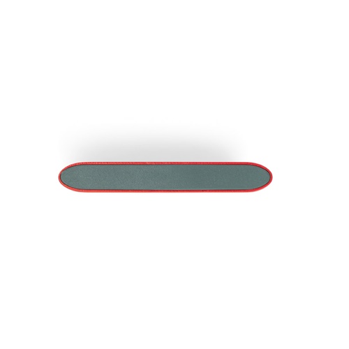 red CASSINI. Power bank 4\'000 mAh con cargador inalámbrico de 5W, fabricado en aluminio reciclado (100% rAL)