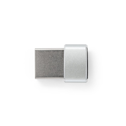 cromado satinado MINSKY. Set de 2 adaptadores USB-A / USB-C de aluminio