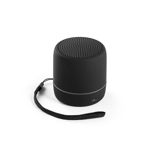 TURING. Altavoz portátil de 3W con 4 horas de autonomía, fabricado en ABS reciclado (100% rABS)