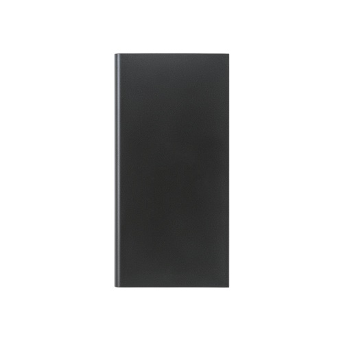 black CLERK. Power bank 8\'000 mAh con panel solar en aluminio 100% reciclado