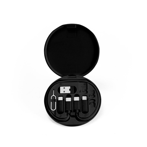 SYSTROM. Cable de carga ultrarrápida y set de adaptadores ABS reciclado (100% rABS)