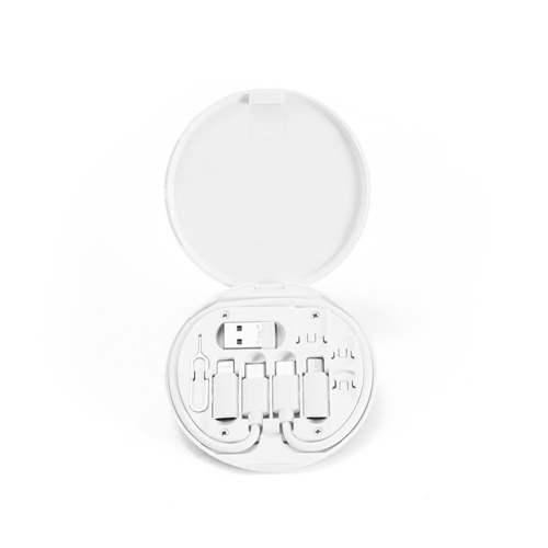 SYSTROM. Cable de carga ultrarrápida y set de adaptadores ABS reciclado (100% rABS)