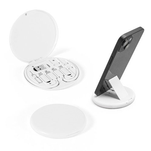 SYSTROM. CABLE DE CARGA ULTRARRÁPIDA Y SET DE ADAPTADORES ABS RECICLADO (100% RABS)