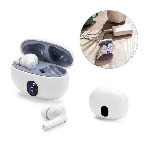 CAETANO. AURICULARES INALÁMBRICOS CON 4 HORAS DE AUTONOMÍA EN ABS RECICLADO (100% RABS)