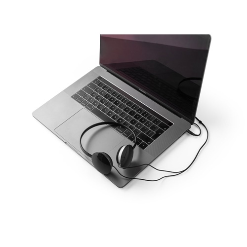 black VOLTA. Auriculares con cable ABS de 1.2m