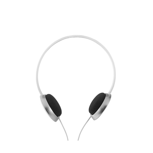 white VOLTA. Auriculares con cable ABS de 1.2m