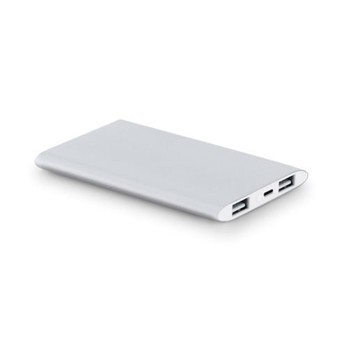 NOBEL. Power bank 7'200 mAh, fabricado en aluminio reciclado (100% rAL)