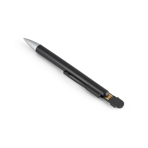 negro SAVERY. Bolígrafo ABS