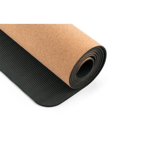 natural GERES. Colchoneta de ejercicios para yoga fabricada en corcho y TPE. De 3.7 mm de espesor