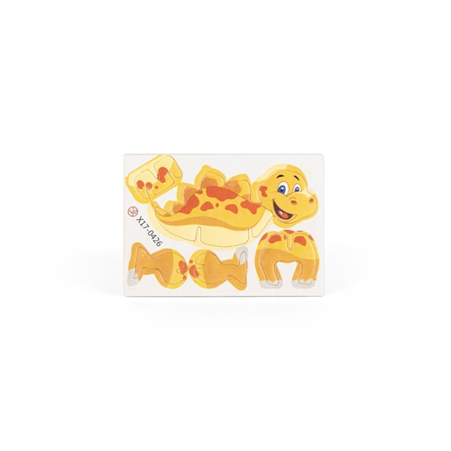 DINOSAURUS. Puzzle 3D de papel con forma de dinosaurio