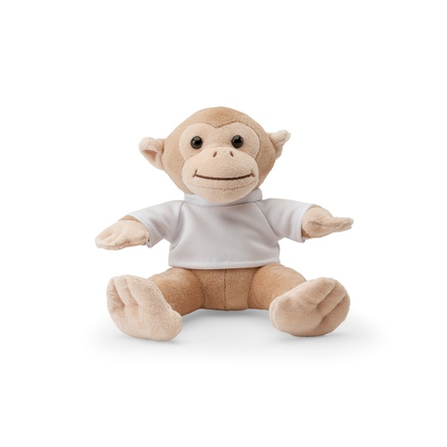MONKY. Peluche con forma de mono con camiseta