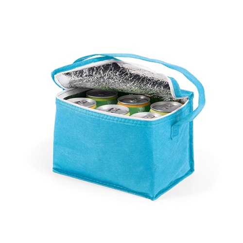azul claro IZMIR. Bolsa nevera 3L en non-woven (80 g/m²)