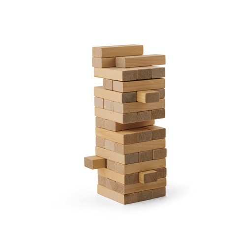 natural claro FLIK. Juego de madera con 54 piezas