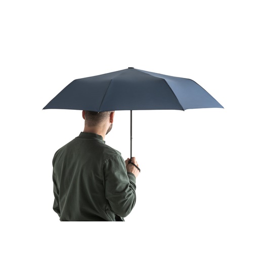 blue CIMONE. paraguas plegable poliéster reciclado (100% rPET) \