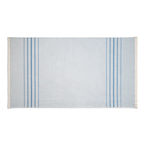 blue CAPLAN. Toalla multifuncional (260 g/m²) fabricada en algodón ligero y resistente (90%) y algodón reciclado (10%)