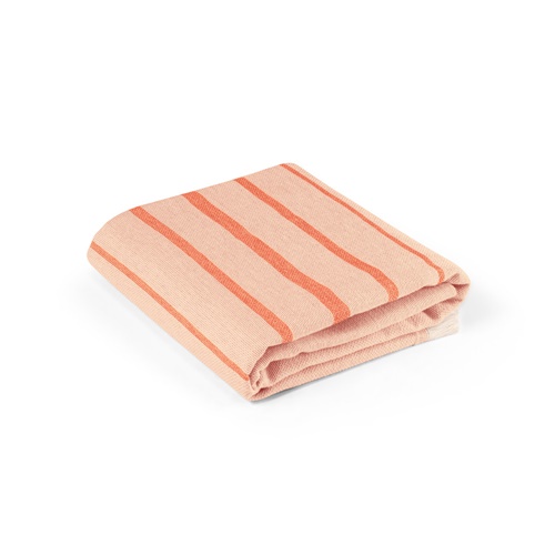 orange CAPLAN. Toalla multifuncional (260 g/m²) fabricada en algodón ligero y resistente (90%) y algodón reciclado (10%)