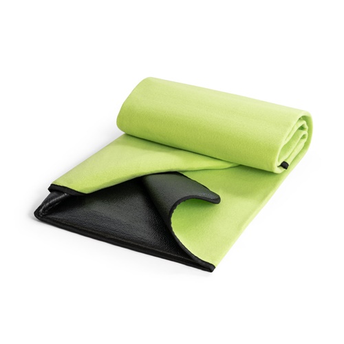 verde claro RILEY. Manta polar con asa de transporte y solapa (180 g/m²)