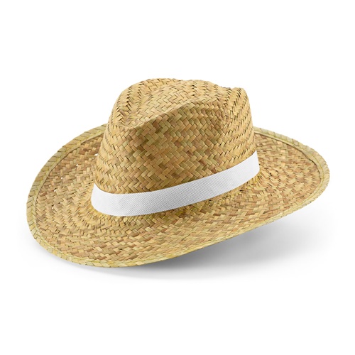 blanco JEAN POLI. Sombrero de paja natural