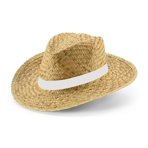 JEAN RIB. Sombrero de paja natural con cinta sublimada
