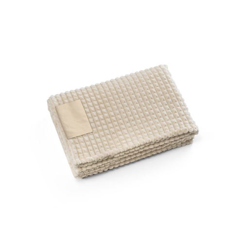 beige CELINE. Manta de poliéster reciclado (100% rPET) con detalle cosido para personalizar