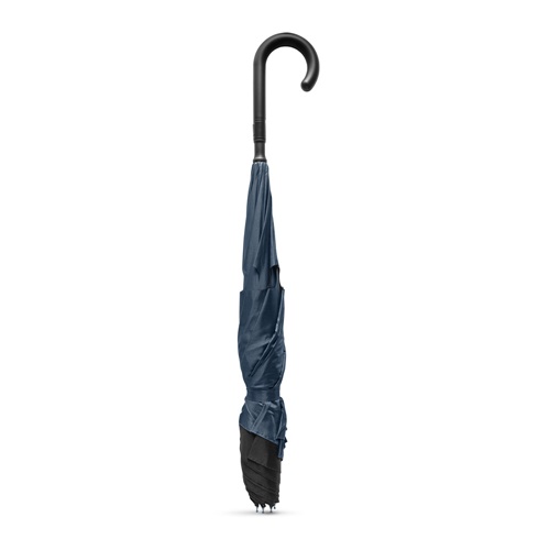 blue ANGELA. Paraguas plegable reversible 190T pongee
