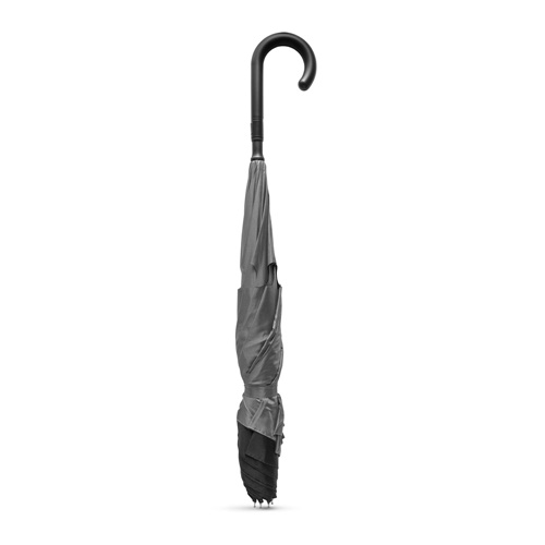 gray ANGELA. Paraguas plegable reversible 190T pongee