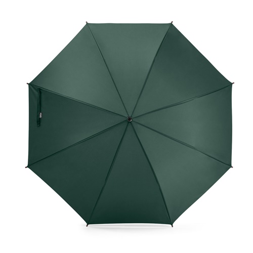 verde oscuro APOLO. Paraguas fabricado en pongee poliéster reciclado (100% rPET) con apertura automática