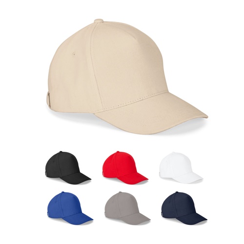 ASHTON. GORRA 100% ALGODÓN (260 G/M²) CON 5 PANELES