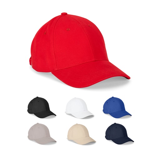NATHAN. GORRA 100% ALGODÓN (260 G/M²) CON 6 PANELES