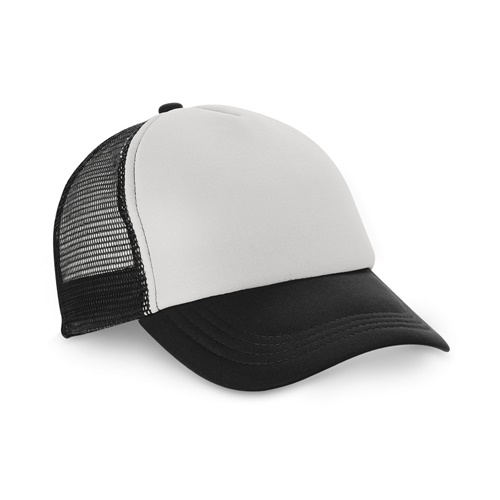 negro NICOLA. Gorro de poliéster y malla (150 g/m²)