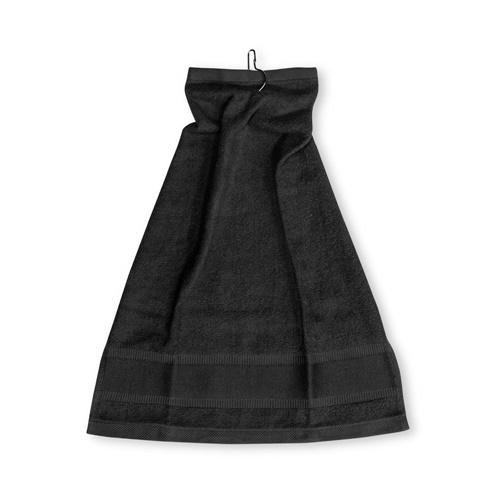 black GOLFI. Toalla de algodón multifuncional (430 g/m²)