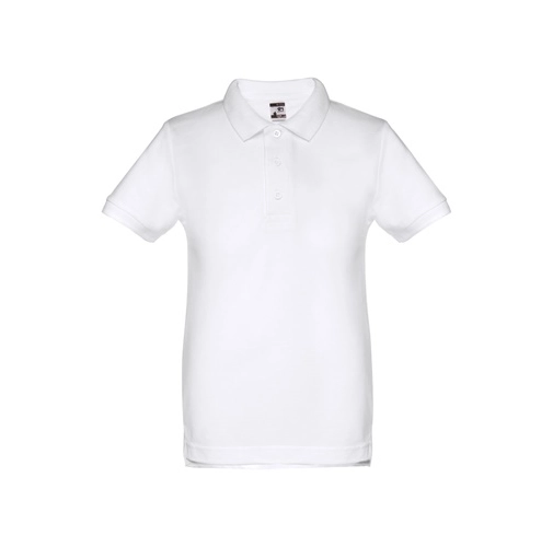 white THC ADAM KIDS WH II. Polo de niños unisex